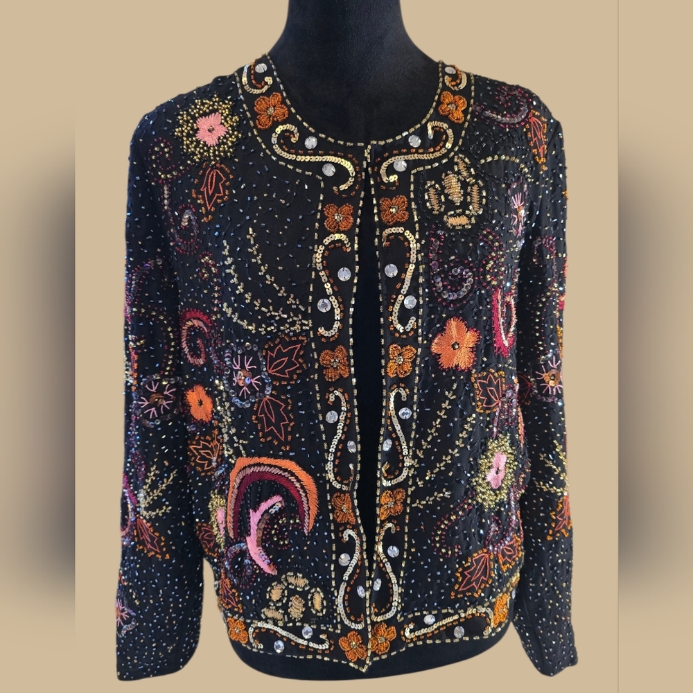 Indigo Moon Evening Jacket Large - image 1